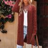 Women's Knitted Cardigan Loose, Large-sized, Laid-back Style Knitted Cardigan Sweater Coat