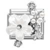 Fashion Cherry Flower Heart Star Dreamy Shiny Zircon Y2K Italian Charm Links Fit 9mm Bracelet Stainless Steel DIY Making Jewelry