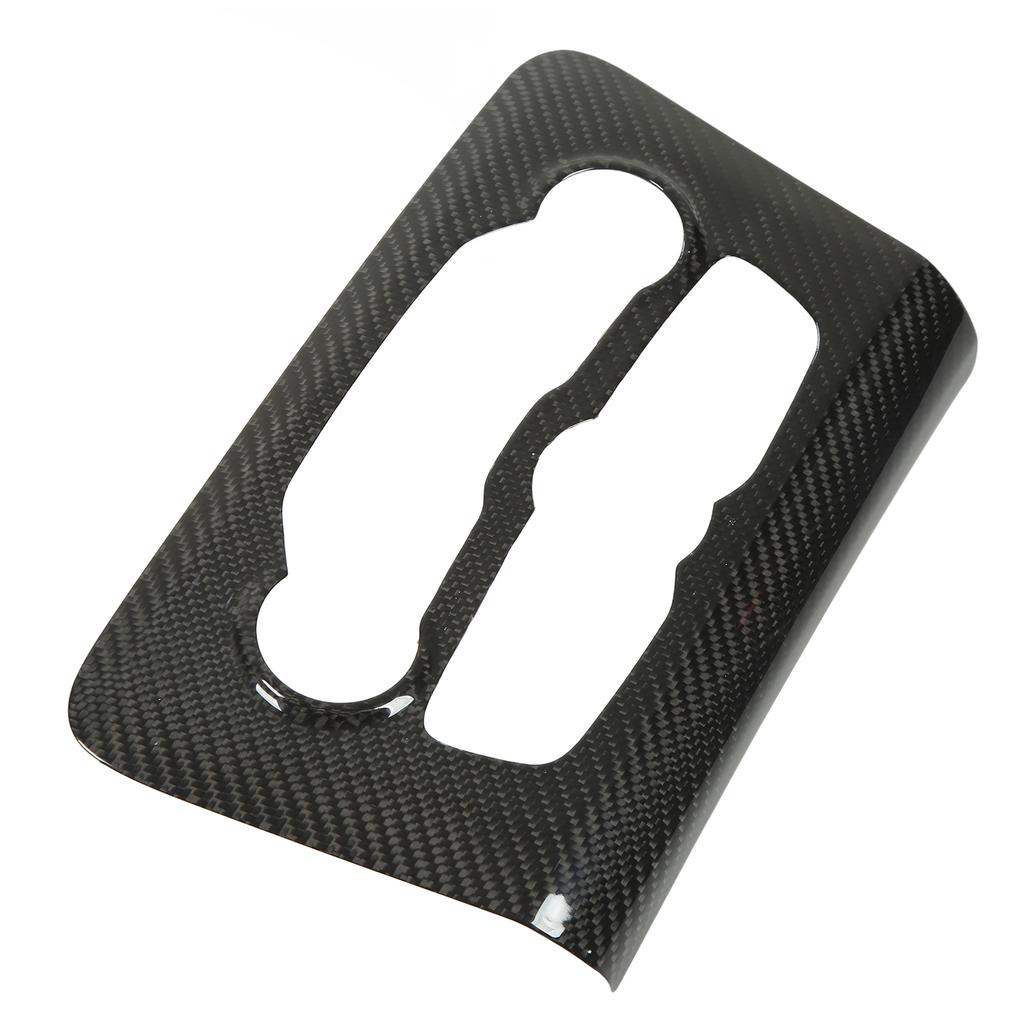 Mittelkonsole Klimaanlagenschalter Multimedia-Panel Abdeckung Zierleiste Kohlefaser Ersatz für Dodge Charger 2010–2022