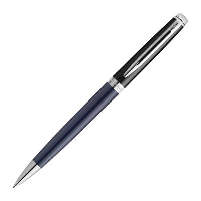 WATERMAN Kugelschreiber Metropolitan Essential Schwarz Blau CT, feine Spitze, Geschenkbox, Geschenk, Luxus, regulärer Import, 2202914, auf Ölbasis