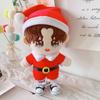 Plush Stuffed Santa Claus Cotton Doll Dress Reindeer Xmas Cotton Doll‘s Clothes  Playing House