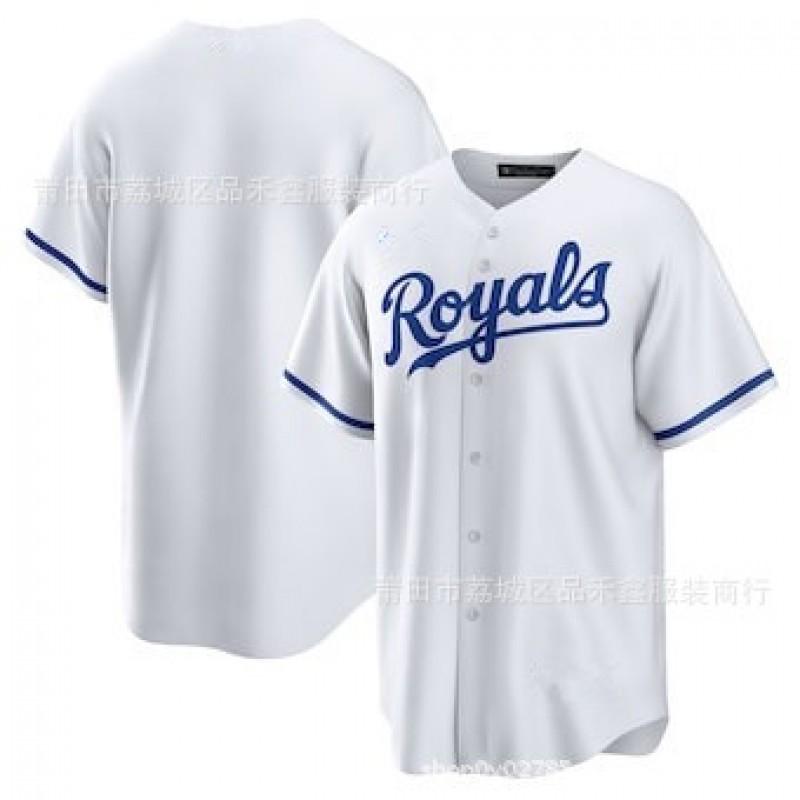 Mens Kansas City Royals MLB Baseball Jersey 7 Witt Jr Cotton Performance Tee Sports Fans Wear
