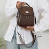 1PC Lady Casual Messenger Bag  Solid Color Multi-function Purse Multi-layer Lightweight Oxford Handbag  Suitable for Going Out