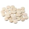 200pcs Flat Round Flat Round Wooden Beads Wooden 15mm Wooden Circle Coin Loose Beads Hole: 2mm Natural Wooden