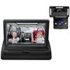 1080P Baby Car Camera, 4.3  Baby Monitor with Night Vision Function and 150 degrees  Wide View, 360 degrees  Rotation