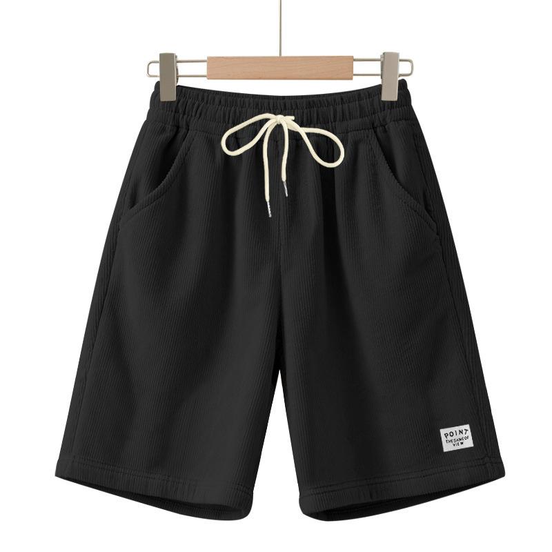 Men'S Straight Work Pants Fashionable And Casual Drawstring Shorts