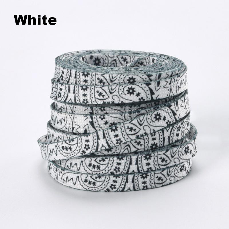 1 Pair Color Cashew Flower Shoelace Flat Shoelaces for Sneakers Creative Gradient Colorful Shoe Laces Men and Women for AF1 AJ1