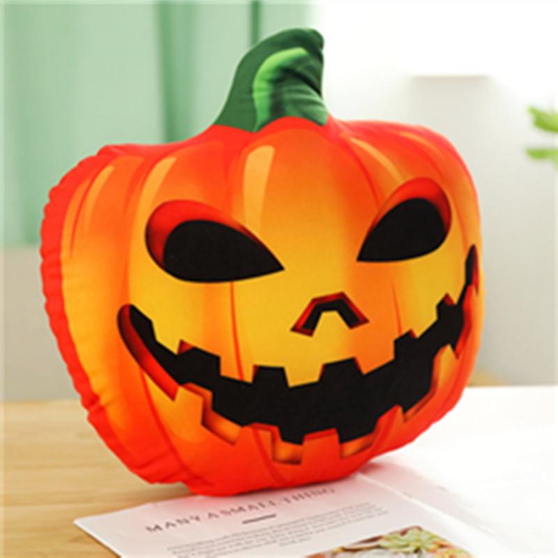 Pumpkin Plush Halloween Cushion Stuffed Toy Cartoon Doll Decorations Gift Kids