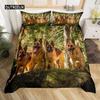 Dog Duvet Cover Set Queen Size Kids Teen Boys Bedding Set Cute Pet Puppy Comforter Cover Animal Theme Quilt Cover for Children