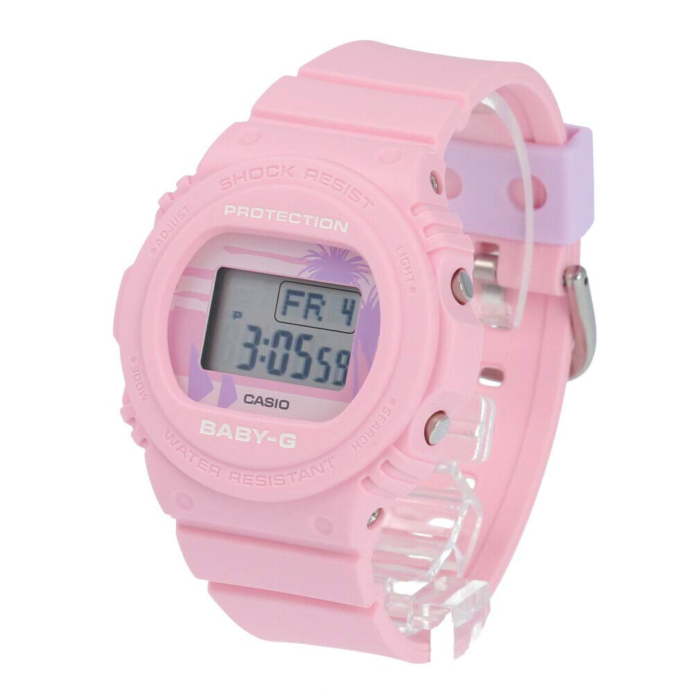 Casio Baby-G Watch Women's Digital Sting Model Reissue Water-Resistant Sports Pink BGD-570BC-4