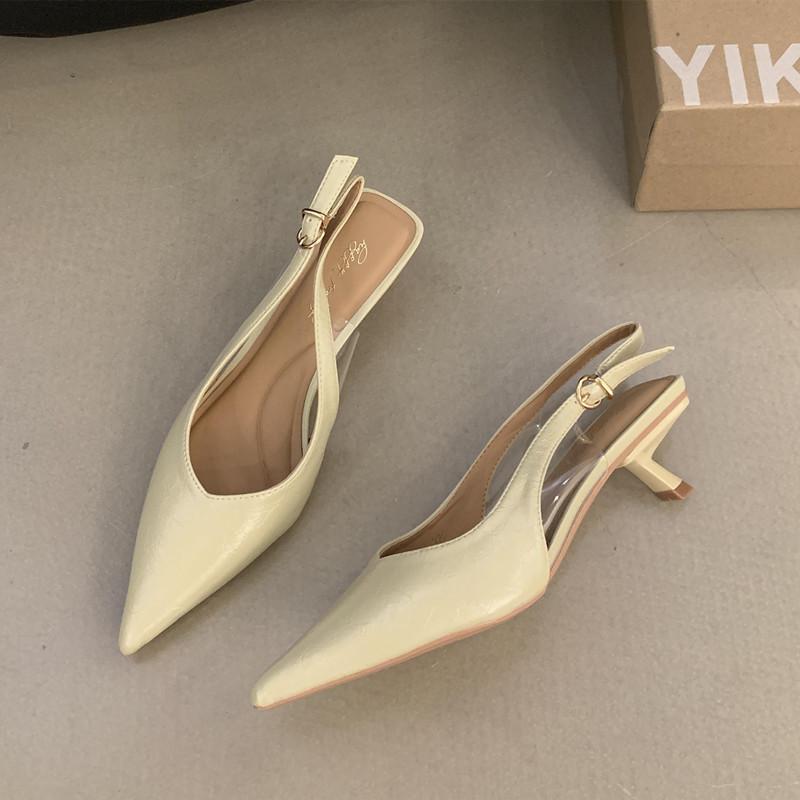 

Мода Bailamos 2025 Весна Женские Сексуальные Туфли-лодочки с Острым Носком и Мелким Вырезом, Модные Босоножки на Тонком Высоком Каблуке, Элегантные Туфли для Платья для Дам 40 жёлтый