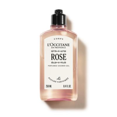 L'OCCITANE Rose Perfumed Shower Gel 250mL Body Soap - A Popular Gift for Women and Men, Perfect for Birthdays and Other Occasions.