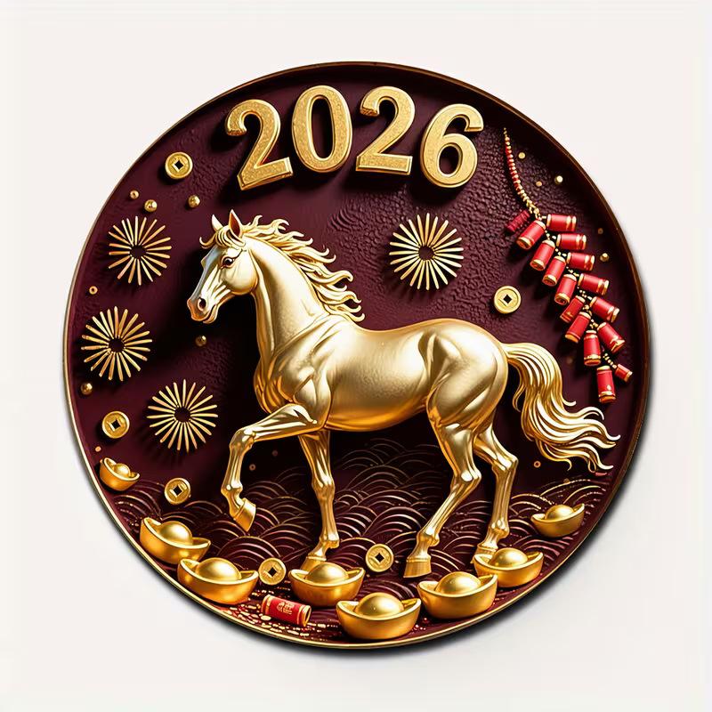 מגנטים למקרר פסטיבל האביב 2026 אקרילי שטוח דו-ממדי דקורטיביים אישיים למקרר וארון