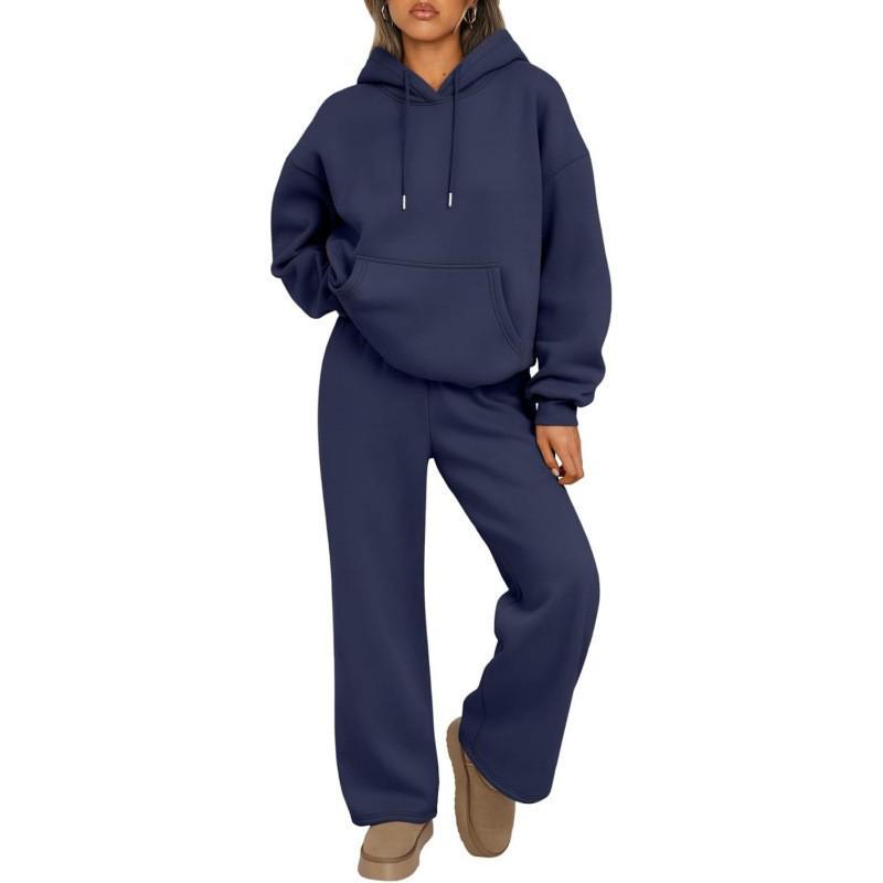 2026 Autumn/Winter Oversized Hoodie & Wide-Leg Pants Set