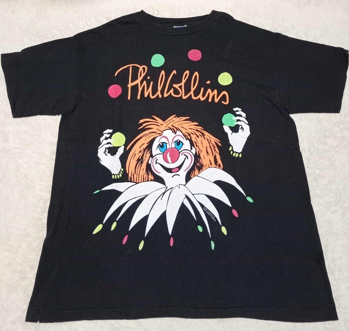 Vintage 1990 Phil Collins But.Seriously Tour T Shirt 22D434 S разноцветный
