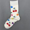 Happy Socks Women's Unisex Combed Cotton Sock Cherry Strawberry