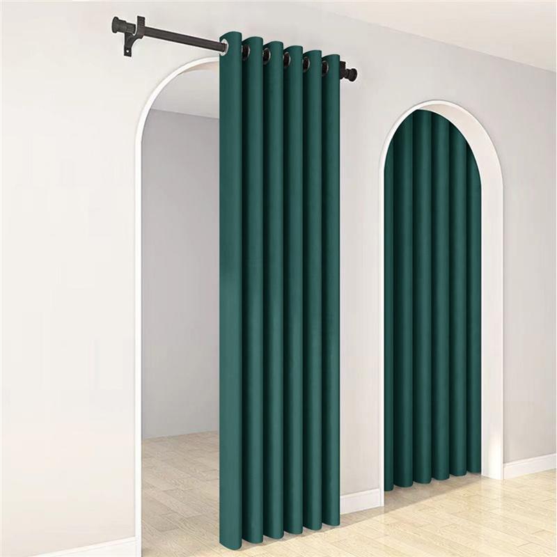 Minimalist Solid Color Blackout Curtains High Precision Thermal Insulated Window Drapes Home Decor