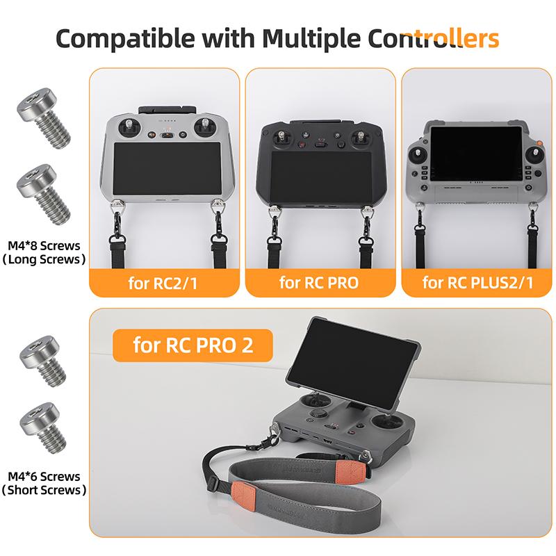 Balance Bracket Neck Lanyard for DJI RC Pro 2/RC 2/RC PLUS 2 Remote Control with Screen Belt for DJI Air 3/3S,DJI Mini 4/3 Pro