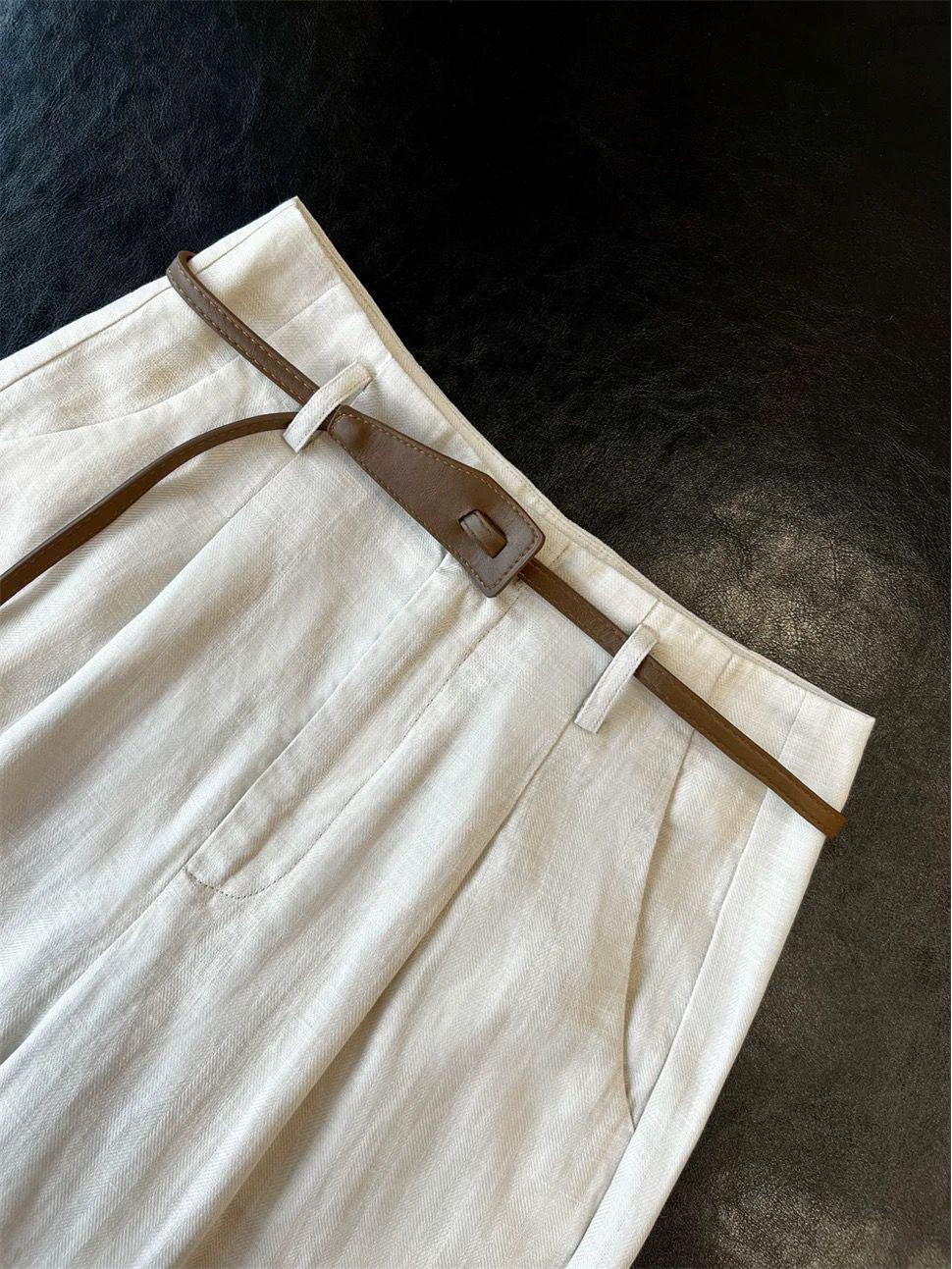 

Highly Recommended: Ultra Comfortable Tencel Linen Women s Summer Straight Wide-Leg Pants with Slimming Drape Small льняной/естественный