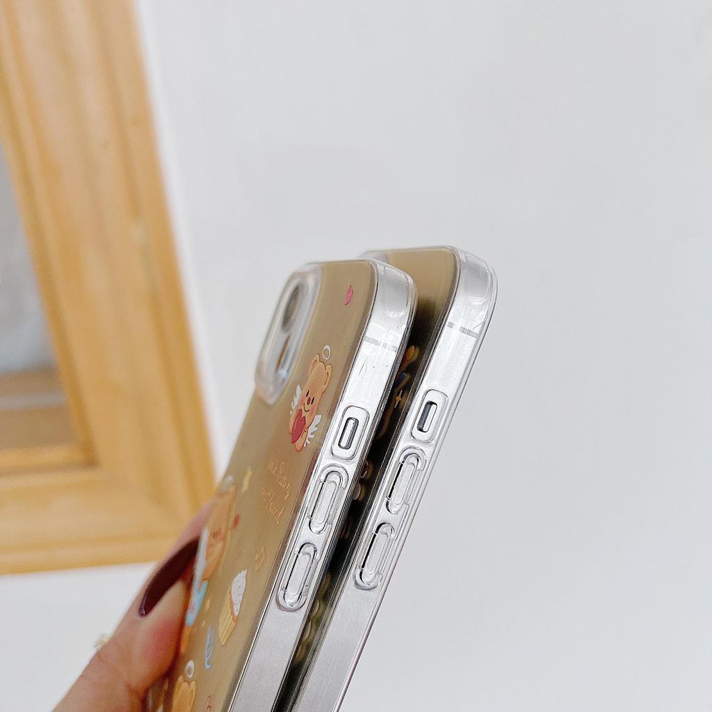 Laserové pouzdro Cupid Bear ze silikonu pro Xiaomi Redmi Note 12 11 Samsung A54 A24 A14 Oppo A78 A58 A38 Tecno Spark 10 30C Funda Malovaný kryt Měkký TPU nárazník