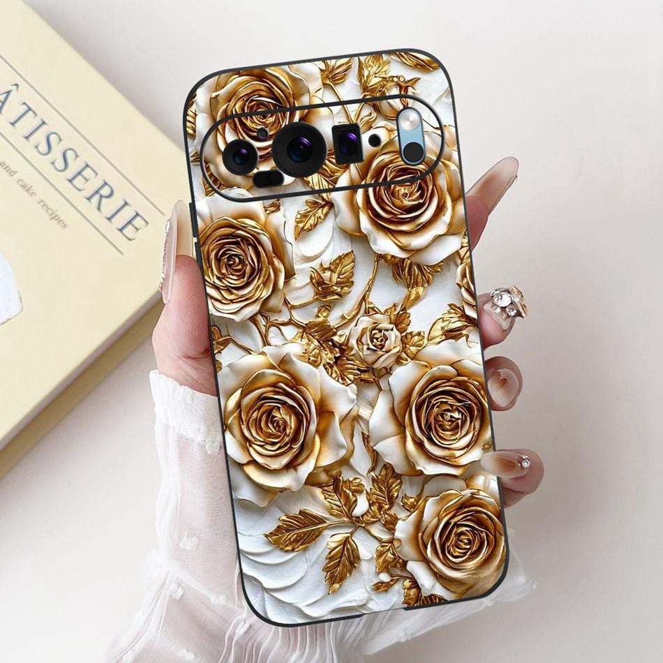 For Google Pixel 9 Pro 9A Pixel9 New Fashion Dusk Beach Painting Phone Case For Google Pixel9A 9 9Pro Black Silicone Soft Case