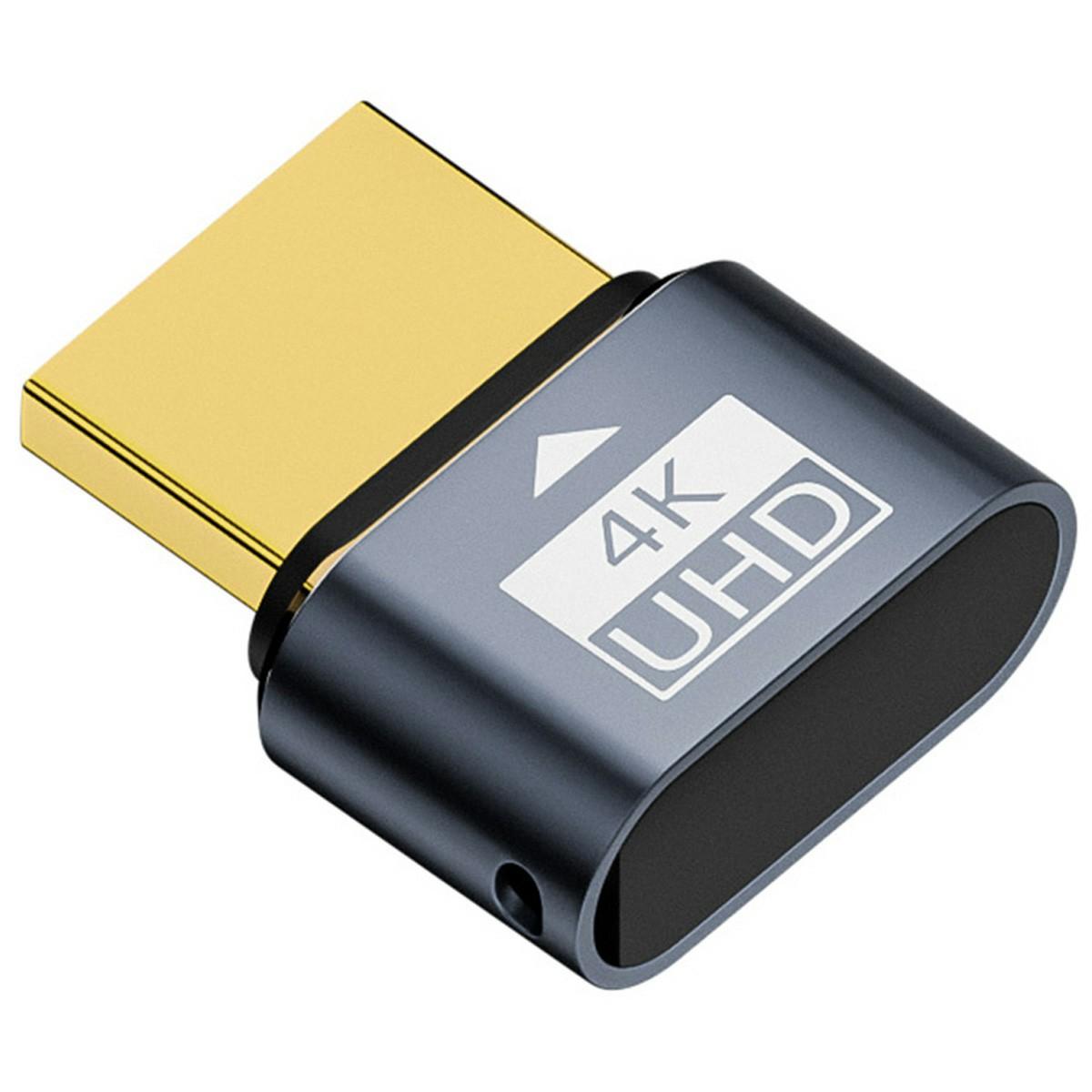 

HD-034-BK Virtual Display Adapter 4K HD 1.4 DDC EDID Dummy Plug Headless Ghost Display Emulator As Shown A