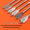 Silicone World 6PCS Three Pointed Flat Drill Hexagonal Handle Woodworking Hole Opener Wooden Board Drilling Bit Tools Set