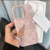 Cute Pink Star Bow Lichee leather pattern Phone Case For Samsung S25 S24 S23 S22 S21 S20 S10 Plus FE Ultra 4G 5G Shockproof