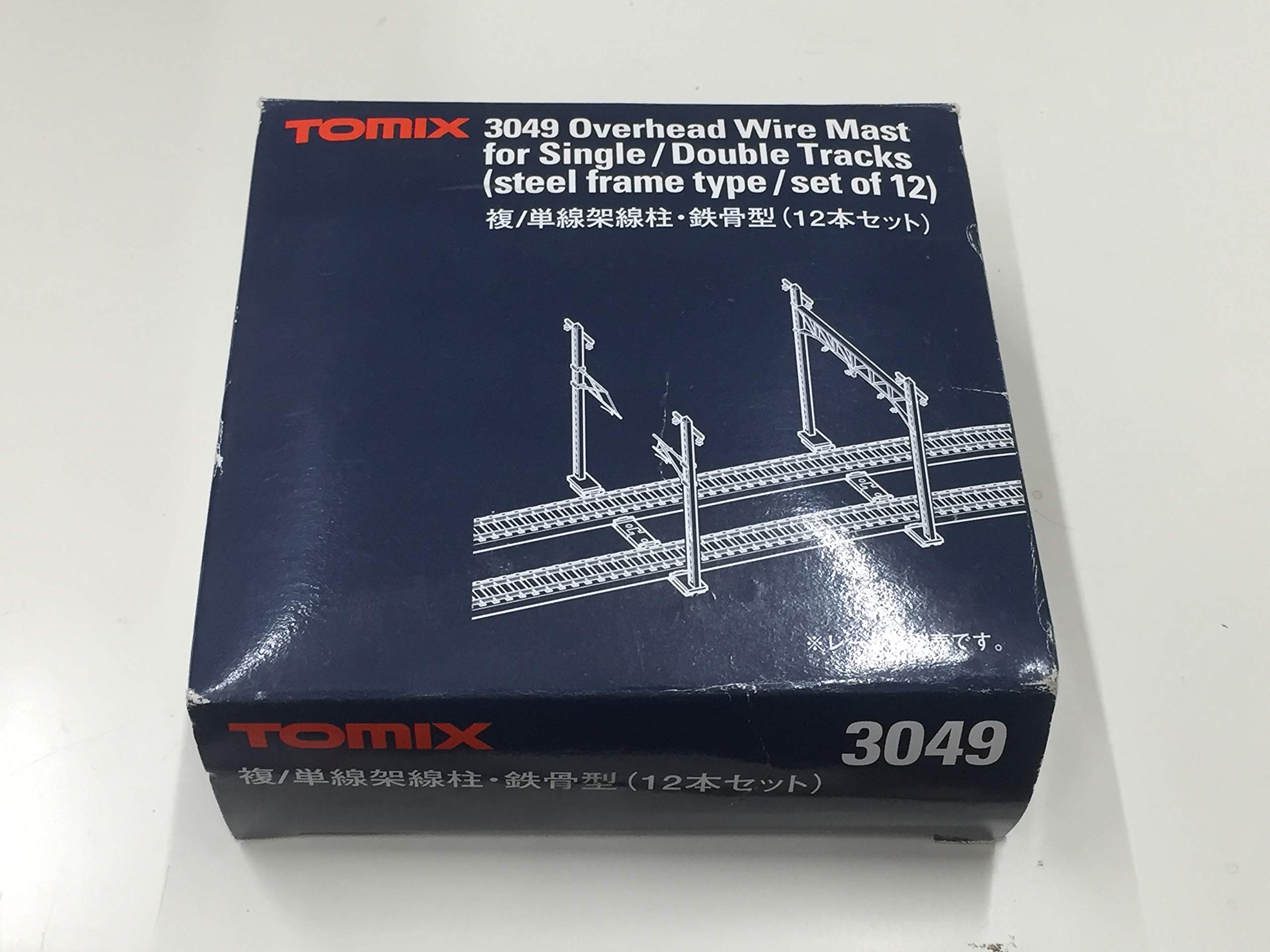 

N gauge structure wire overhead steel frame type of 3049 double/single pole, (set 12)