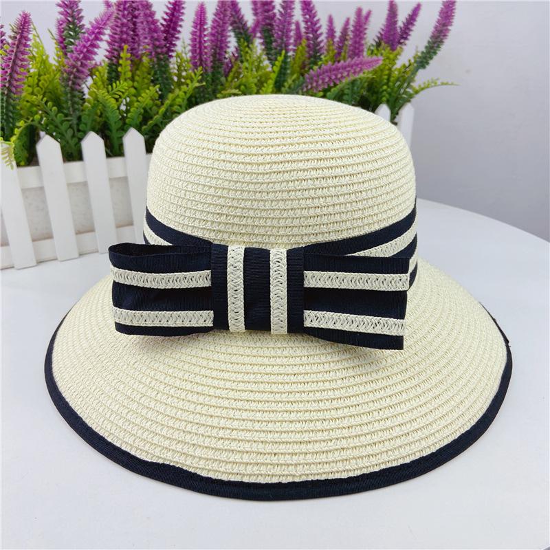 Hat Women's Spring and Summer Fashion Beach Sun Hat Fisherman Basin Hat Sunscreen Shade Foldable Casual Face Cover Straw Hat