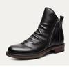 Herren Retro Reißverschluss Plissee Chelsea Boots - Neuer Stil Lässiges Cowboy Design