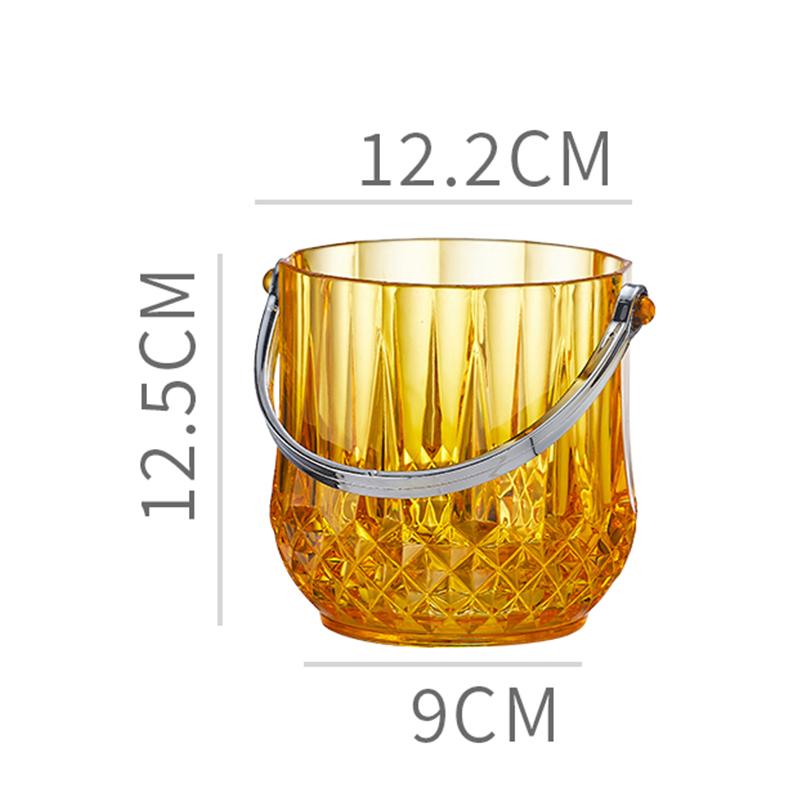 Transparent Wine Ice Cooler For Party Home Whisky Ice Bucket Ice Champagne Bucket Thermal Beer Bucket Bar Accessories