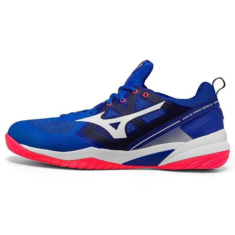 Mizuno Unisex Wave Fang Zero 2 Badminton Shoes Blue Red 71GA219022 40