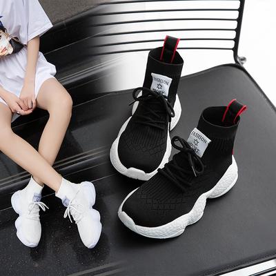 Wygodne lekkie antypoślizgowe sportowe na co dzień siatkowe oddychające buty sportowe na zewnątrz Plus rozmiar damskie trampki dzianiny skarpety płaskie buty do biegania Trendy