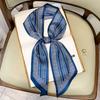 Long Silk Scarf Bag Tie Lady Neck Skinny Scarves Hairband Foulard Horse Print  Lady Neckerchief Ribbon  Spring New