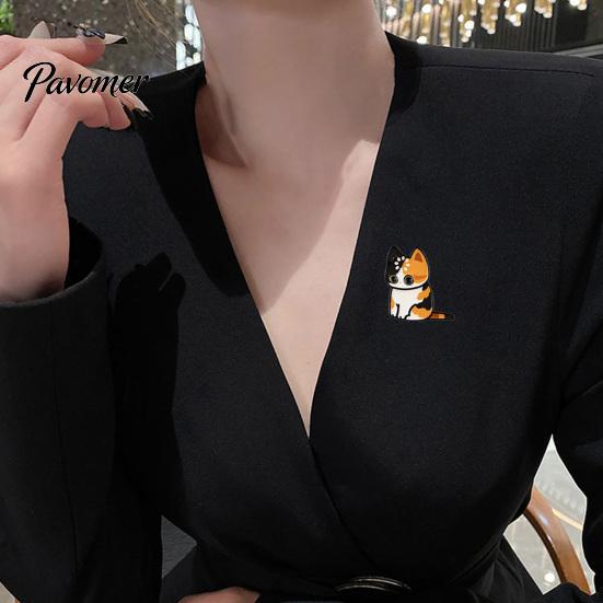 Decorative Clothing Pin Cartoon Cat Brooch for Clothing, Enamel Kitten Alloy Badge Backpack Decoration Pins Pin, Backpacks Hats Scarves Accessory,