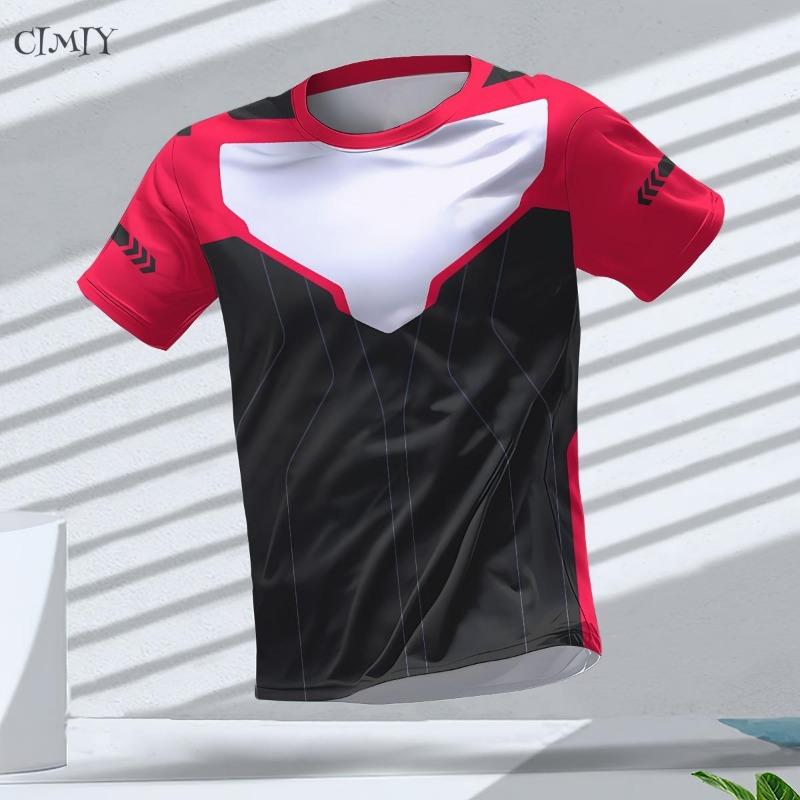 Men's Jersey Casual Fitness Men's Compression Shirt Outdoor Sports Shirt Dry Fit T-shirt Crew neck Breathable Short Sleeve