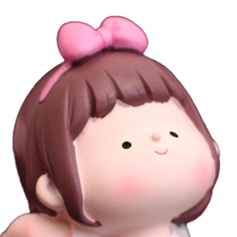 Yoga Girl Figurine Cartoon Lovely Cute Fashionable Decoration Yoga Pose Girl Ornament for Car