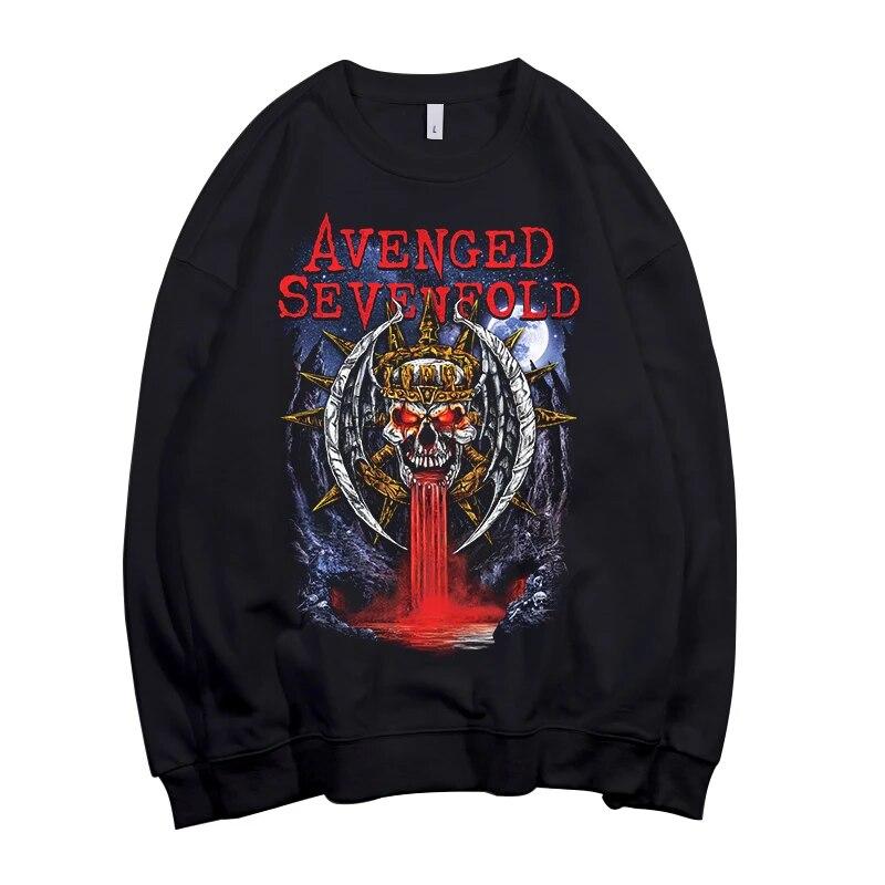 

Avenged Sevenfold Світшоти Пуловери Унісекс/жінки Хіп-хоп Рок-гурт Толстовки Harajuku Streetwear Толстовка Топи унісекс S