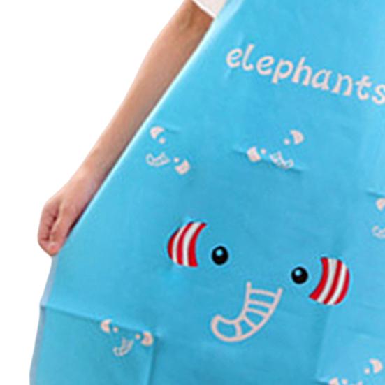 Zástěra bez rukávů Prodloužený popruh Halter Design Kreslený potisk Kuchyňská zástěra pro restauraci