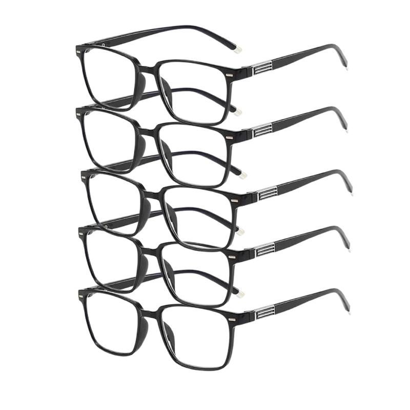 

5 шт. Модные очки для чтения с защитой от синего света для мужчин, оптические компьютерные очки для пресбиопии, очки для чтения +0~+4.0, очки 100