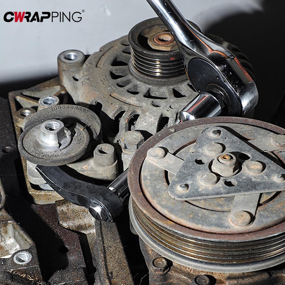 Motorcycle Ratcheting Crowbar Adapter Head 1/2 Inch Adjustable Tools for Auto Repair Construction Heavy-Duty Prying Hand Tools