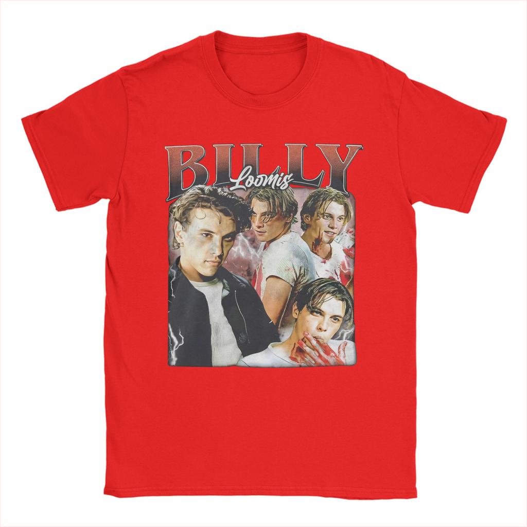 Mens TShirt Horror Movie Scream Billy Loomis Funny Pure Cotton Tee Shirt Short Sleeve  T Shirt Round Collar Tops Graphic