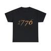 1776 Declaration Of Independence US Flag Graphic Tee Shirt, S-5XL