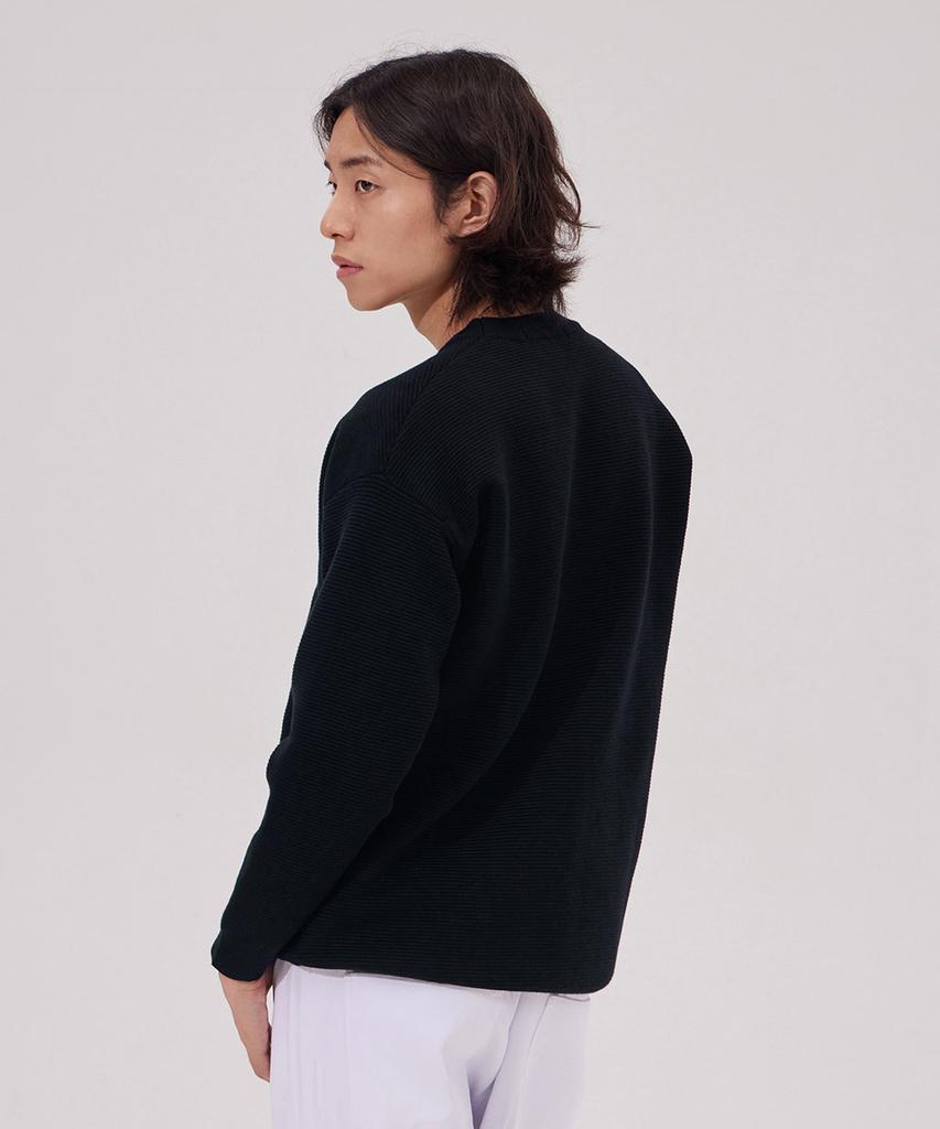 MAKEITTO Daily Viscose Crewneck Knit_Black