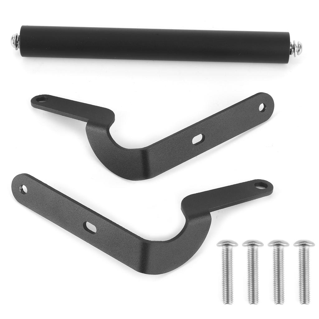 Motorcycle Navigation Bracket Kit Phone Holder GPS Front Stand Sturdy Durable Metal Black