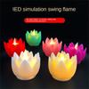 Festival Decoration Led Electronic Lamp Wishing Lamp Lotus Candle Lamp Buddhist Hall Lanterns