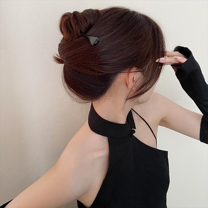 Summer simple new Chinese retro geometric hairpin Chinese style Hanfu hairpin trendy versatile hair accessories wholesale