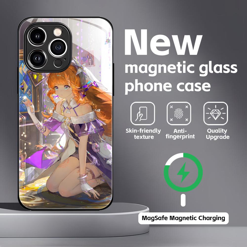 Wuthering Waves SIGRIKA  Phone Case For iPhone17 16 15 14 13 12 11 X XR XS 8 Plus Mini Pro Max Glass Magnetic Case