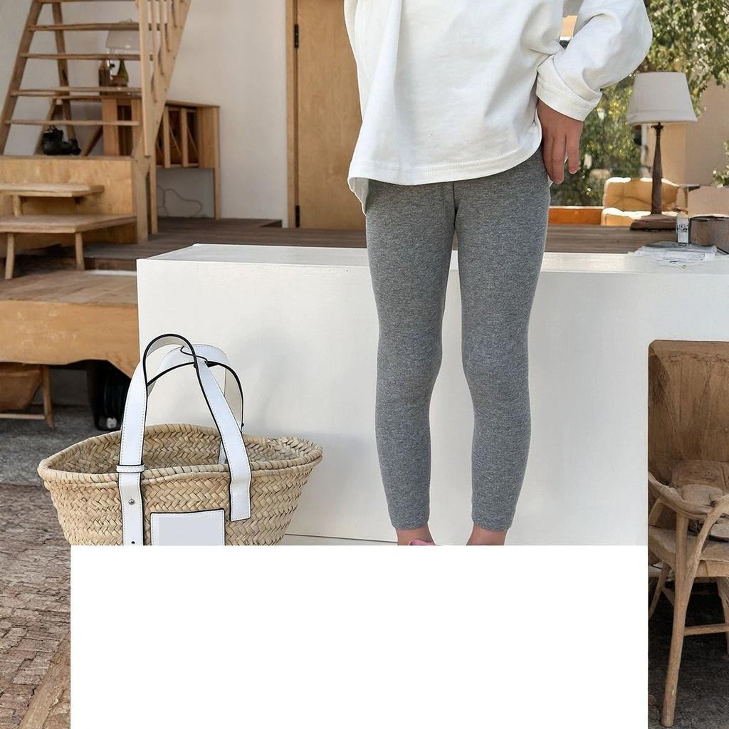 Girls' Slim-Fit Trendy Leggings - Stylish Kids' Bottom Layer